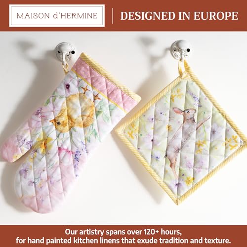 100% Cotton Oven Mitt & Pot Holder Set (2 Count)
