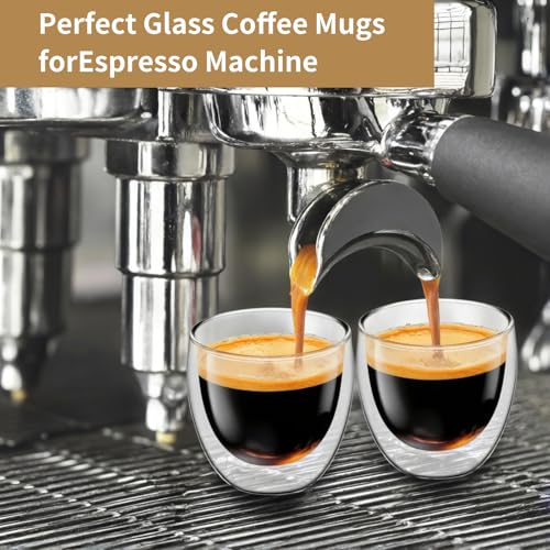 10oz Double Wall Espresso Cups Set of 4 (4 Count)