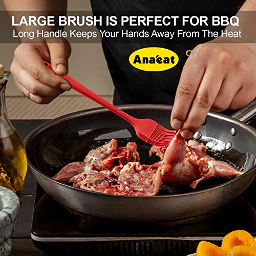 High Heat Resistant Silicone Basting Pastry Brush Set of 2 (2 Count)