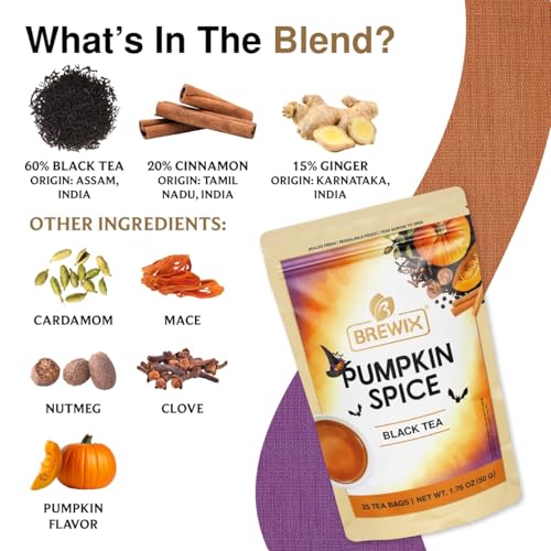 Pumpkin Spice Black Tea Bags (25 Count)