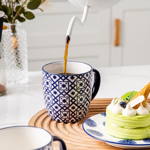Ceramic Coffee Mugs Set (6 Count)