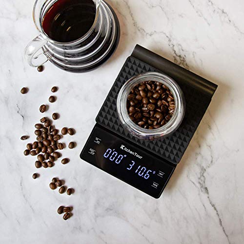KitchenTour Coffee Scale with Timer 3kg