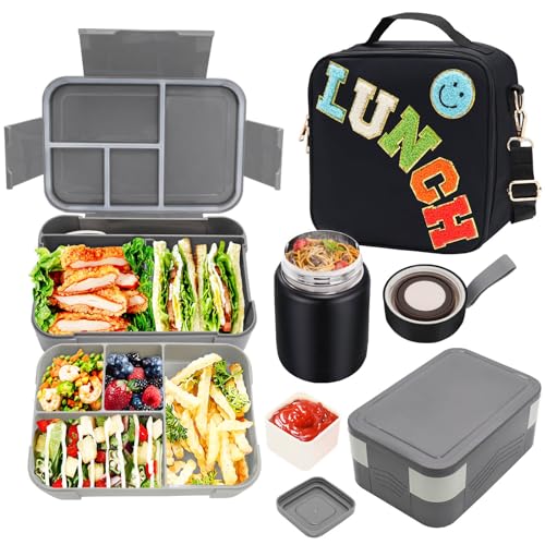 Insulated Lunch Bag for Boys Girls with 10oz Thermo
