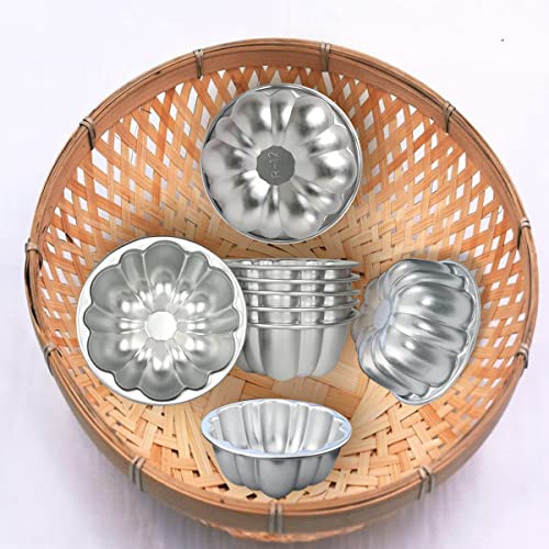 Aluminum Molds for Jello Small Tartlets Nonstick for Steaming and Baking (6 Count)