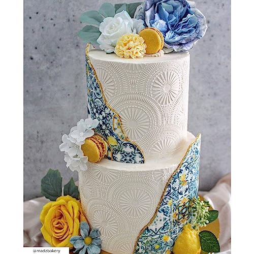 Cake Decorating Stencil for Tall Buttercream Cake