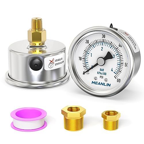 0~60Psi Dry Pressure Gauge Stainless Steel 1