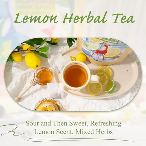 Lemon Herbal Tea Bags 100ct (100 Count)