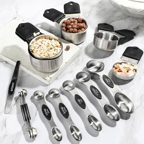 Magnetic Measuring Cups&Spoons Measuring Cup Double Sided Measuring Spoon