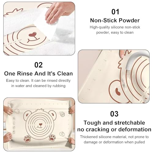 Little Bear Pastry Mat Set (4 Count)