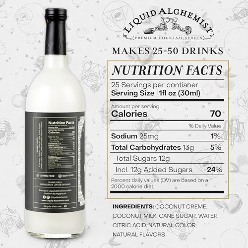 Coconut Syrup for Cocktails (25.4 Fl Oz)