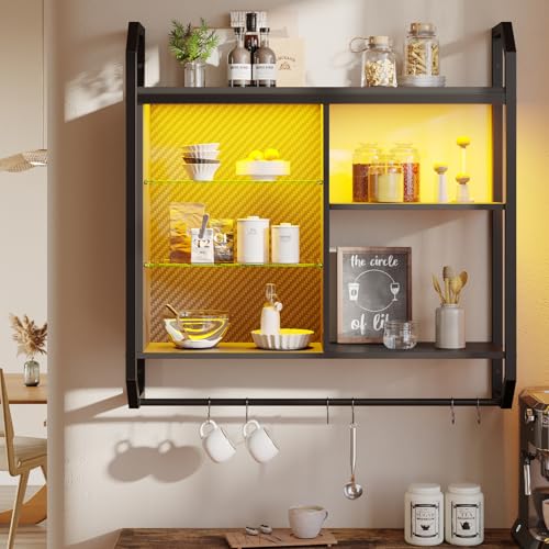 LED Gaming Floating Shelves
