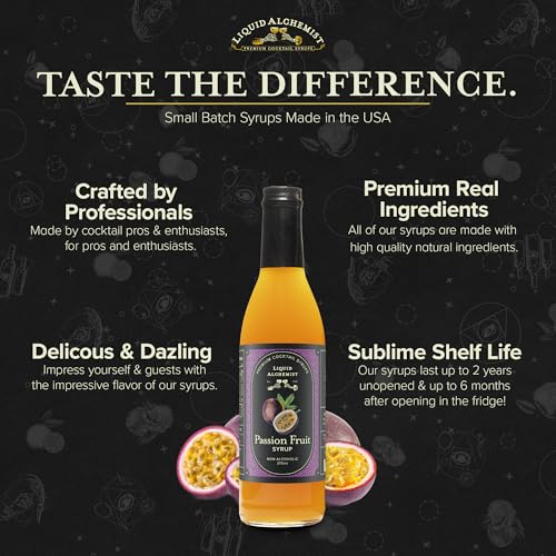 Passion Fruit Syrup for Cocktails (12.7 Fl Oz)