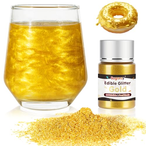 Gold Edible Glitter for Drinks