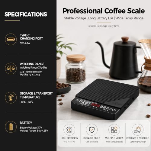 Espresso Coffee Scale with Timer