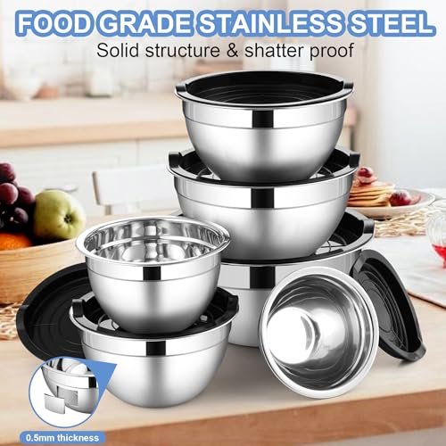 Mixing Bowls with Lid Set of 6 (12 Count)