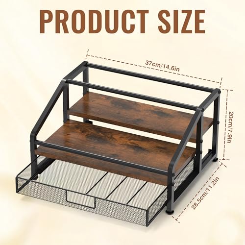 Coffee Syrup Organizer Rack
