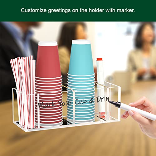Double Cup Holder with Marker Slot