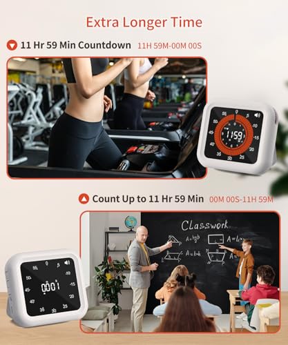 Digital Magnetic Visual Kitchen Timer