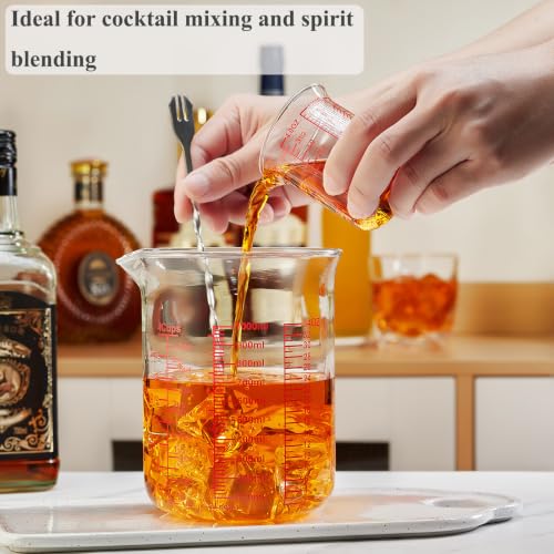 Borosilicate Glass Measuring Cup with V
