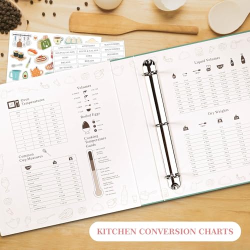 Recipe Binder 8.5x11 3 Ring Kit