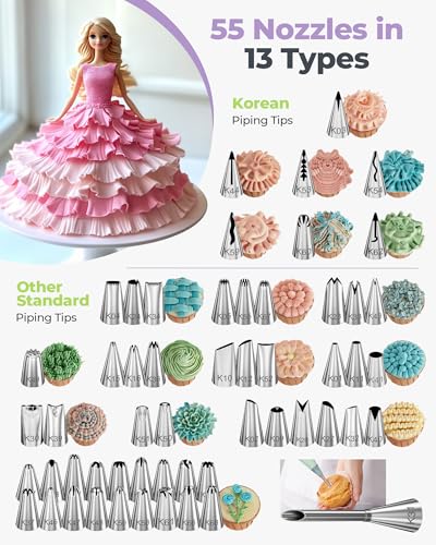 90 Piping Bags and Tips Set Frosting Piping Kit for Beginners & Pros