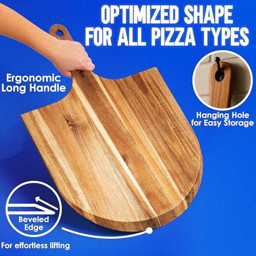 16 Inch Acacia Wood Pizza Peel