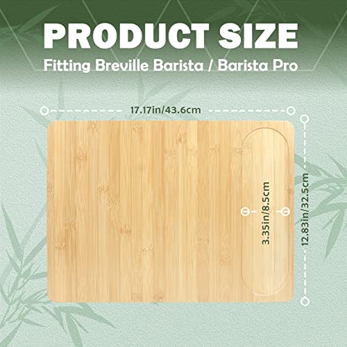 UPGRADED Oversize Bamboo Appliance Slider fit for Breville Barista Espresso Machine 870