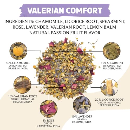 Valerian Comfort Tea for Sleep and Relaxation (2.82 Ounce)