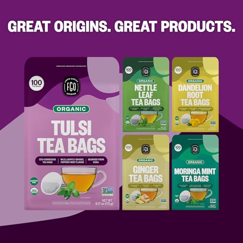 Organic Tulsi Holy Basil Tea (100 Count)