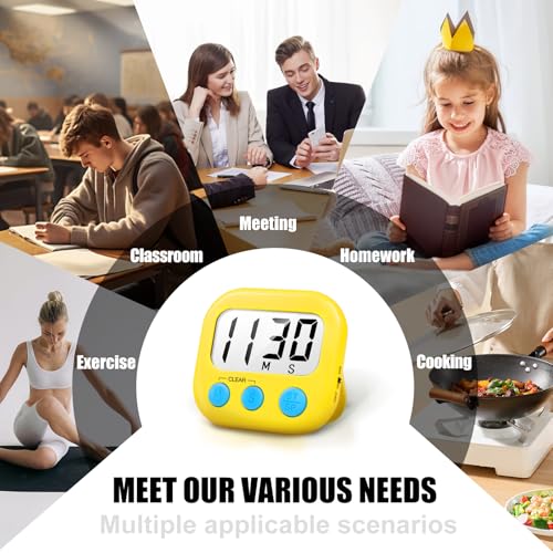 Digital Kitchen Timers for Cooking (2 Count)