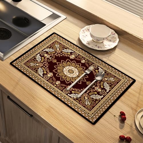 Moroccan Dish Drying Mat Absorbent Coffee Mat
