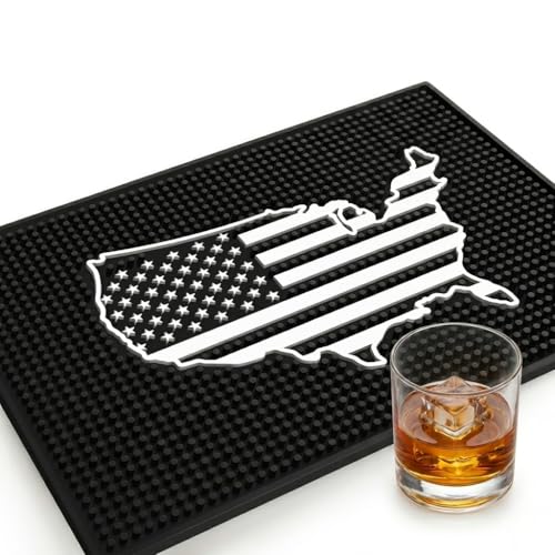 American Flag Bar Mat