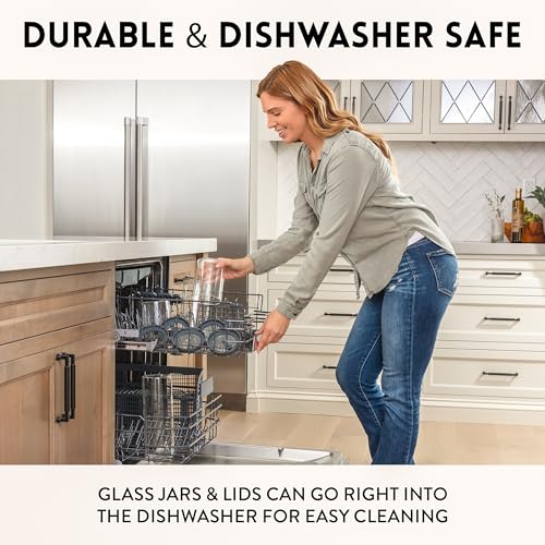 Glass Canisters with Airtight Lids Set of 6 (6 Count)