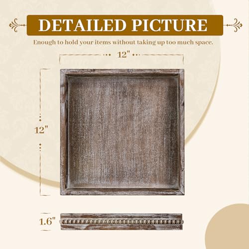 Square Wood Serving Tray