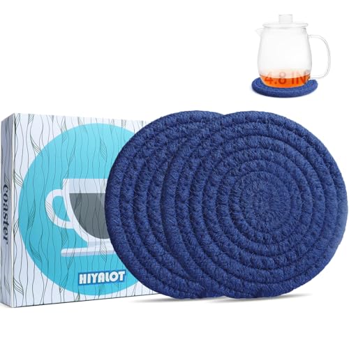 4.8" Drink Cotton Coasters Set of 2 (2 Count)