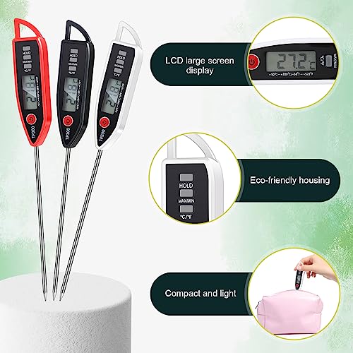 6 Set Digital Food Thermometer Long Probe Instant (6 Count)