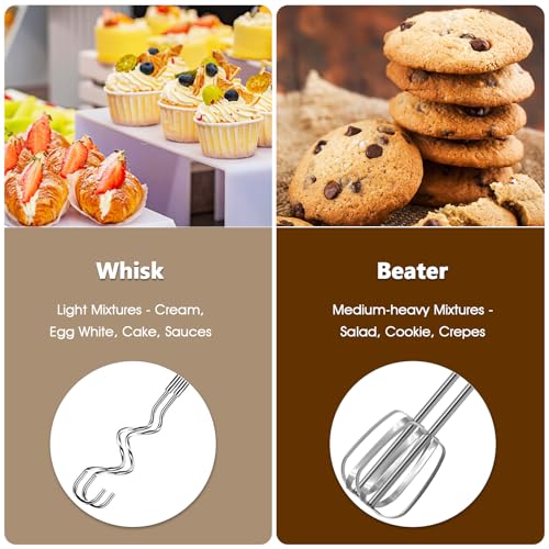5 Speed Electric Hand Mixer with Whisk