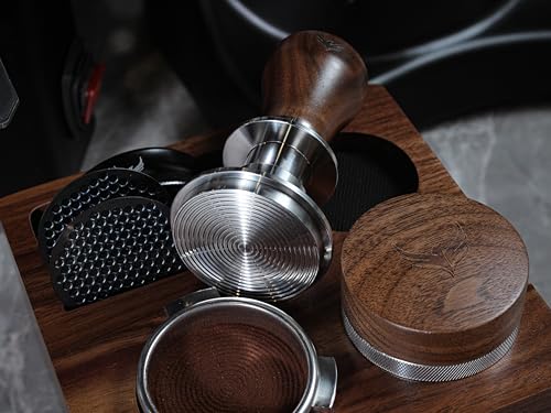58.5mm Tamper with Walnut Handle Self