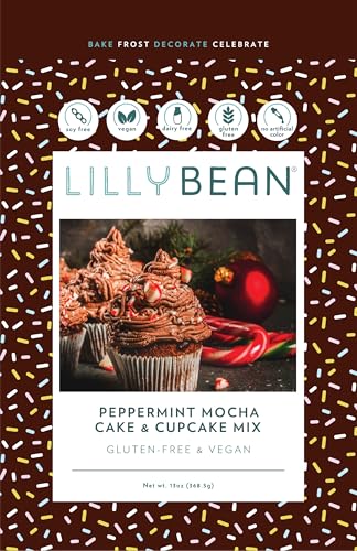 Gluten Free Peppermint Mocha Cupcake Mix with No Artificial Colors (13 Ounce)
