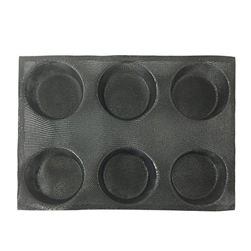 Silicone Bun Bread Form Round Shape Bread Tray Perforated Bakery Molds