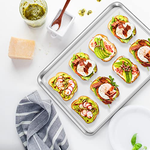 Baking Sheet with Rack Set [2 Sheets + 2 Racks]