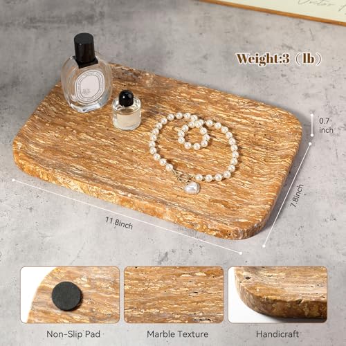 Natural Marble Vanity Tray
