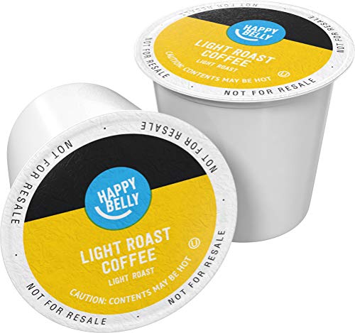 Amazon Brand Happy Belly Light Roast Coffee Pods (100 Count)