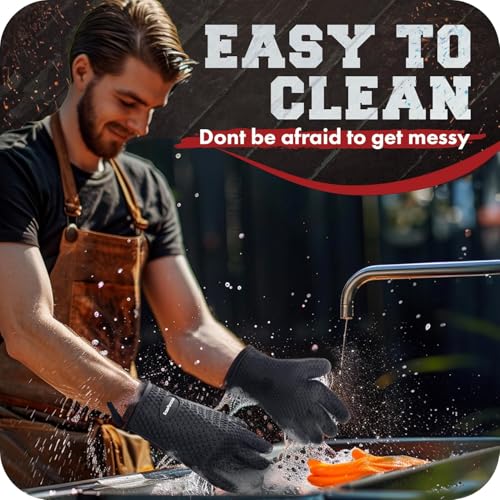 Silicone Smoker BBQ Gloves (2 Count)