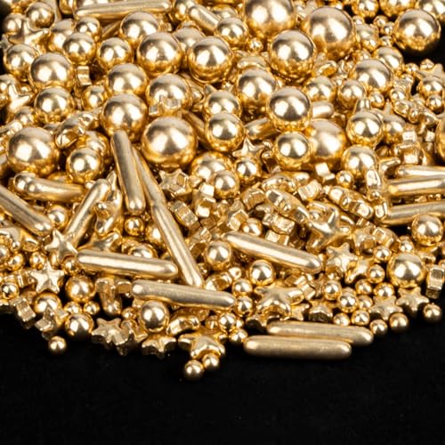 Gold Sprinkles 130g (4.58 Ounce)