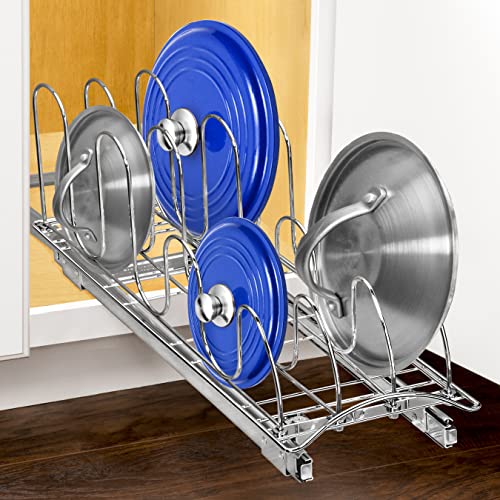 Pull Out Pot and Pan Lid Organizer Under Cabinet