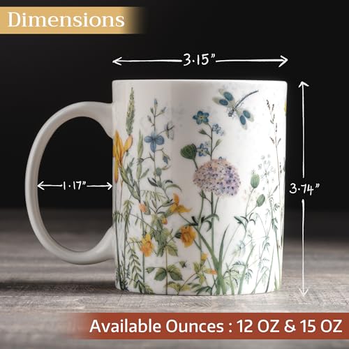 Coffee Mug with Handles Tea Cups (2 Count)