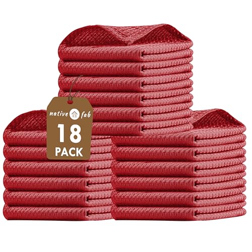 Waffle 18 Pack Dish Cloths (18 Count)