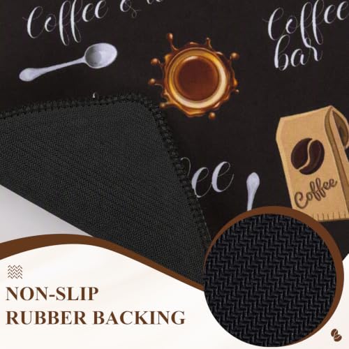 Coffee Mat 2 Pack 12x19 Inch Absorbent Non