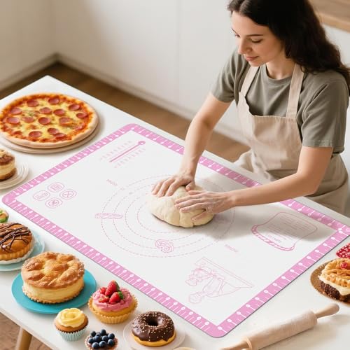 Non Slip Silicone Baking Mat With 10 Useful Recipes
